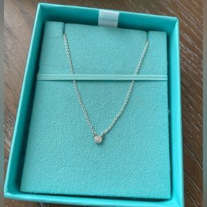 Tiffany and Co-Diamonds by the Yard Diamond necklace in sterling silver